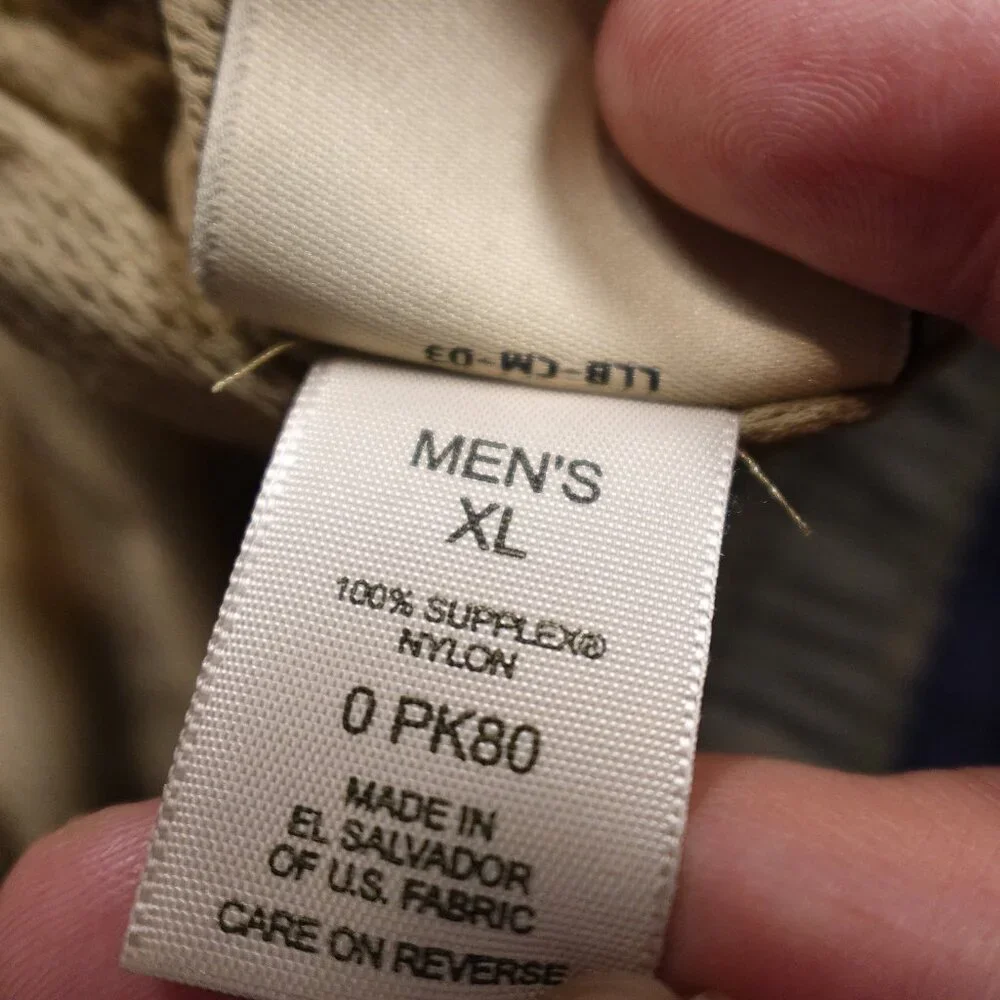 L.L.Bean Swim Trunks Men’s XL‎ Navy Blue 6” Inseam Mesh Lined Elastic Waist